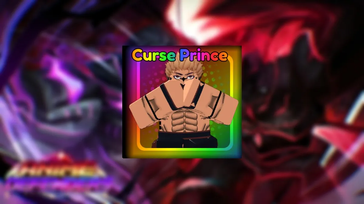 The Curse Prince unit in Anime Defenders.