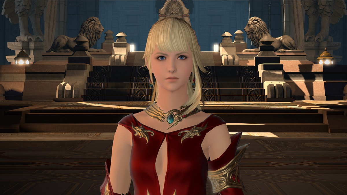 How to Fix FFXIV Error Code 1016 - a character with blonde hair looking at the camera