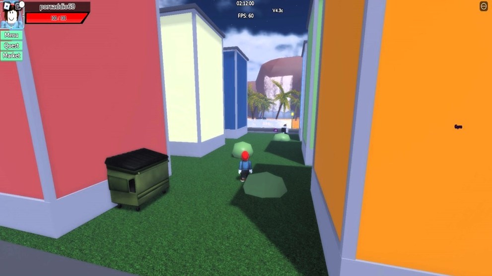 Character walking around buildings in A Modded Adventure