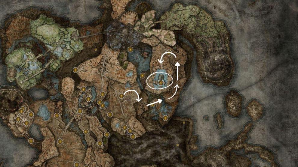 elden ring count ymir's church and keep map location