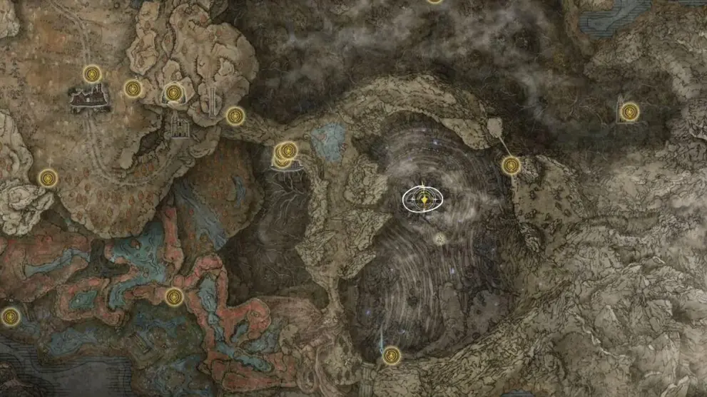 Elden Ring count ymir's quest ruins of rhea map location