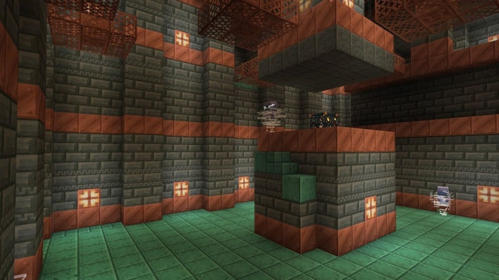 Minecraft 2 Breeze mobs located and spawned in trial chambers