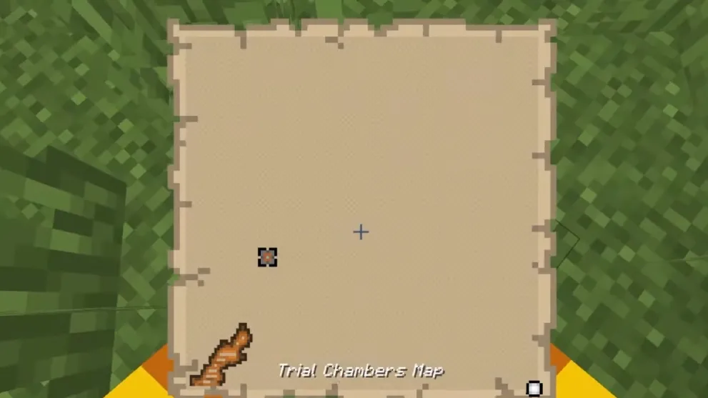 Minecraft POV Trial Chambers Map showing chamber location
