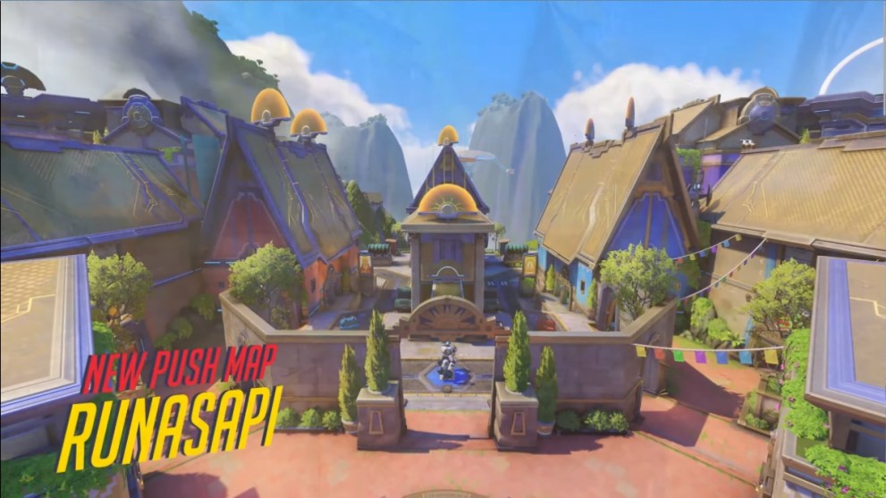 Overwatch 2 New Push Map Runapasi top down side view of houses
