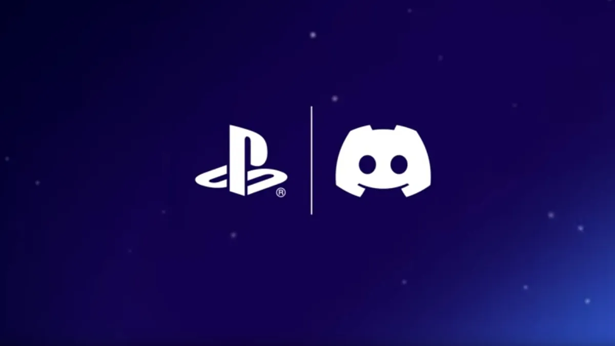 Discord and PlayStation logo for ps5 voice call announcement