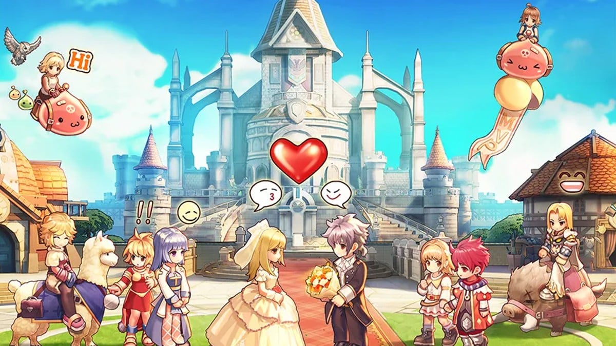 Characters getting married in Ragnarok Rebirth.