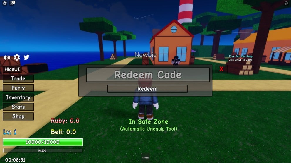 The text code box in Royal seas
