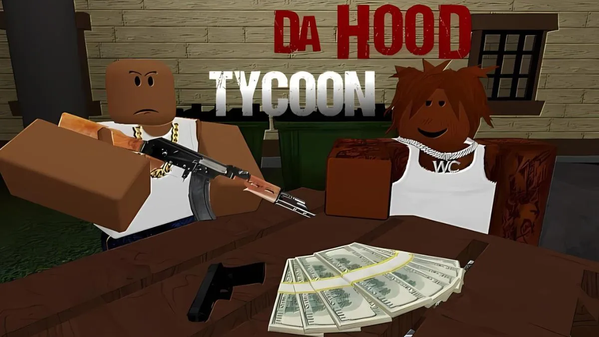 Player holding a gun in Sell Guns and Prove Da Hood Wrong Roblox experience