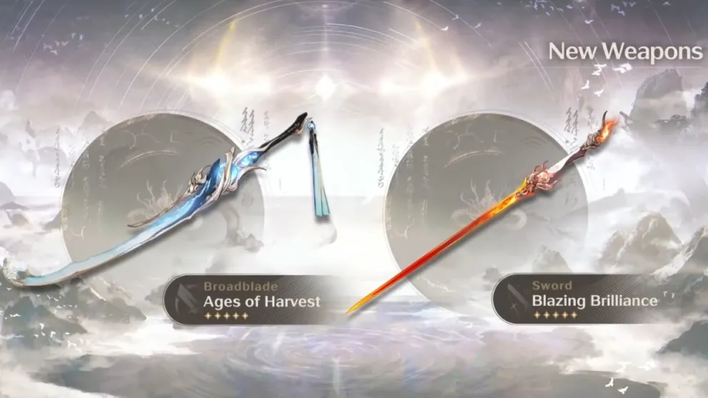 Wuthering Waves new weapons for Changli and Jinhsi