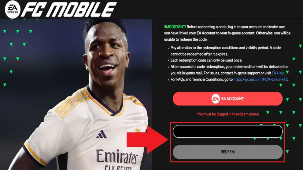 FC Mobile How to redeem codes