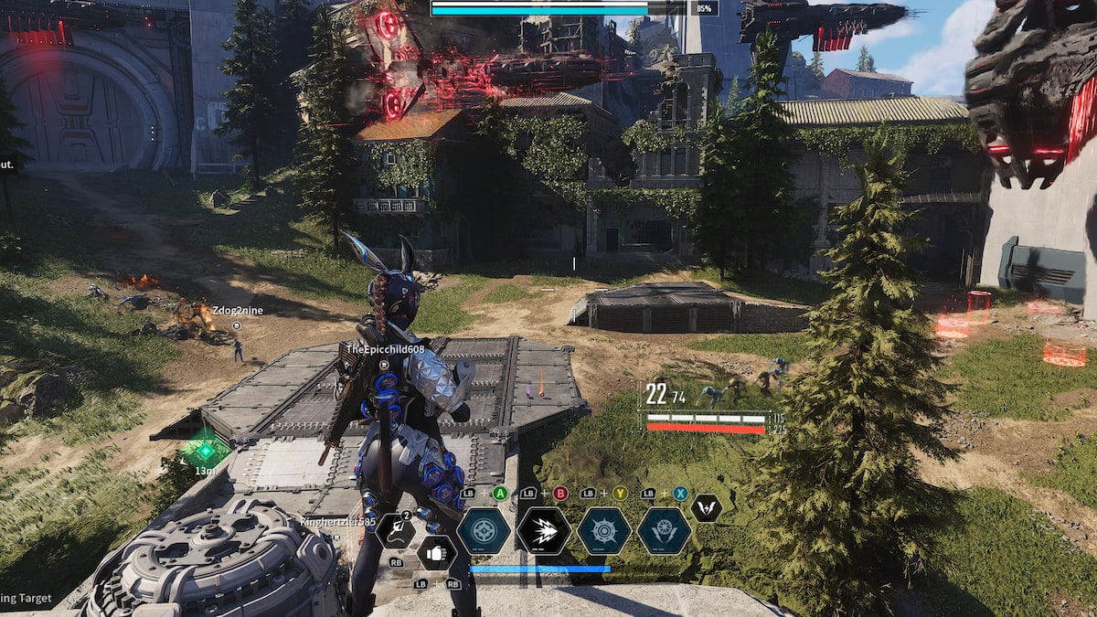 Bunny the Descendant in a special operations defense mission