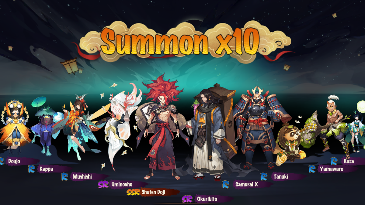 Onmyoji Tier List summon 10 characters