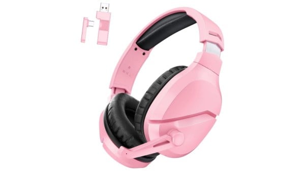 PS5 Gaming pink headset