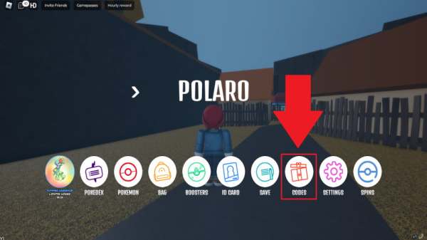 Project Polaro How to redeem codes main menu