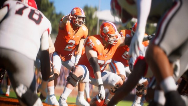 Players ready for kick off