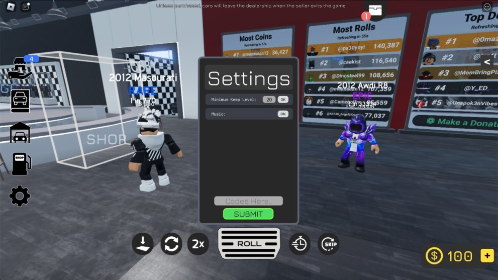 Car RNG Codes (July 2024) - Twinfinite