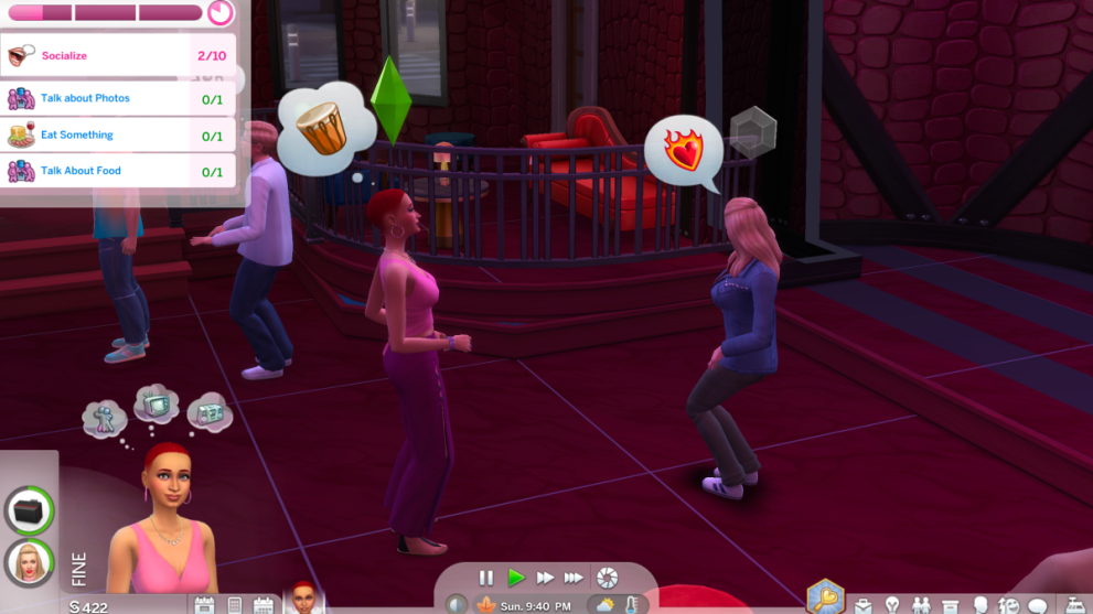 dancing in the lounge bar sims 4 lovestruck
