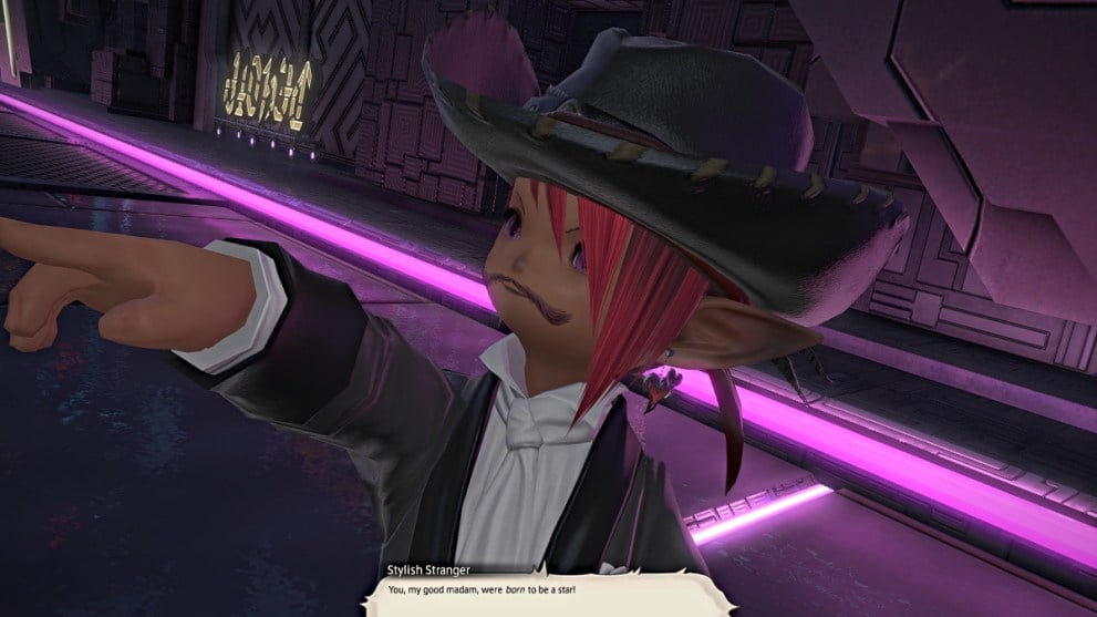 Stylish Stranger quest giver in Final Fantasy XIV