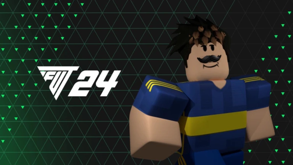 A Roblox soccer player in FUT 24.