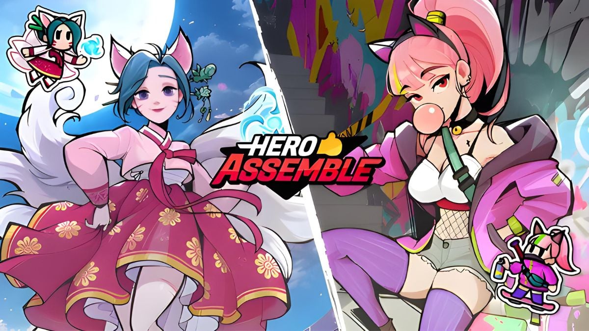 Two characters from Hero Assemble