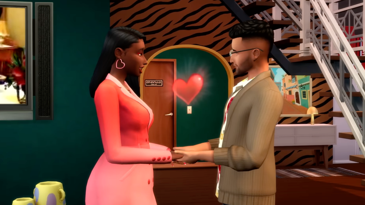 two Sims in love - lovestruck expansion sims 4