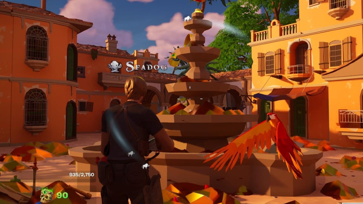 A Fortnite character in Pirates of the Tycoon.