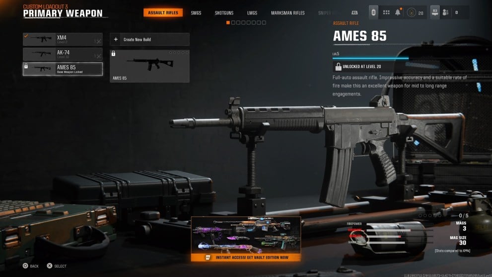 black ops 6 assault rifle ames 85 bo6