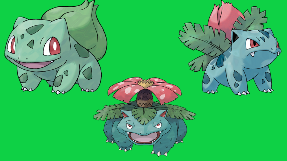 Bulbasaur Ivysaur and Venusaur