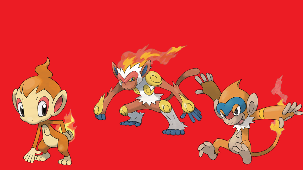 Chimchar Monferno and Infernape