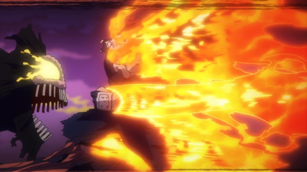 Endeavor Clashing With High End Nomu During Pro Hero Arc