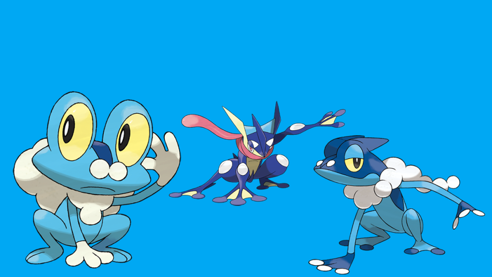 Froakie Frogadier and Greninja