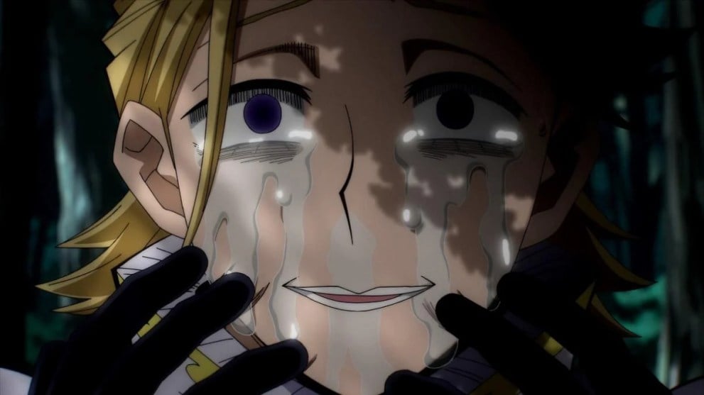 Aoyama Crying After Being Exposed as the Traitor in My Hero Academia UA Traitor Arc