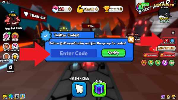 Pull a Sword How to redeem codes