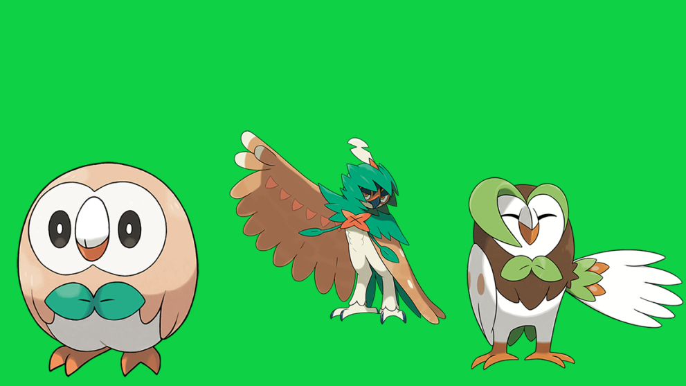 Rowlet Dartrix and Decidueye