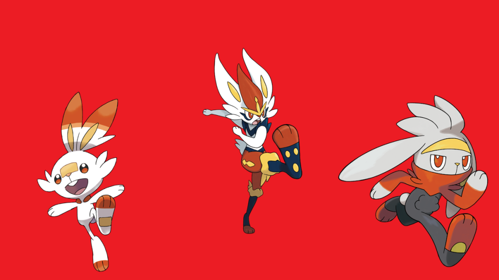 Scorbunny Raboot and Cinderace