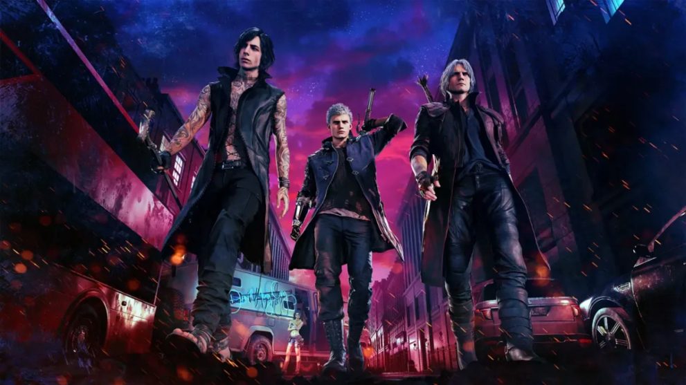 Dante, V, and Nero in Devil May Cry 5