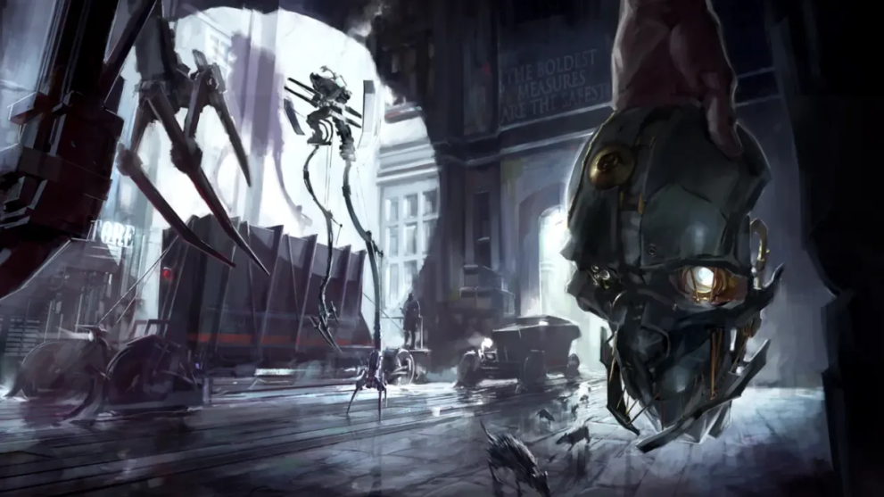 Corvos Mask in Dishonored Secret Level Concept