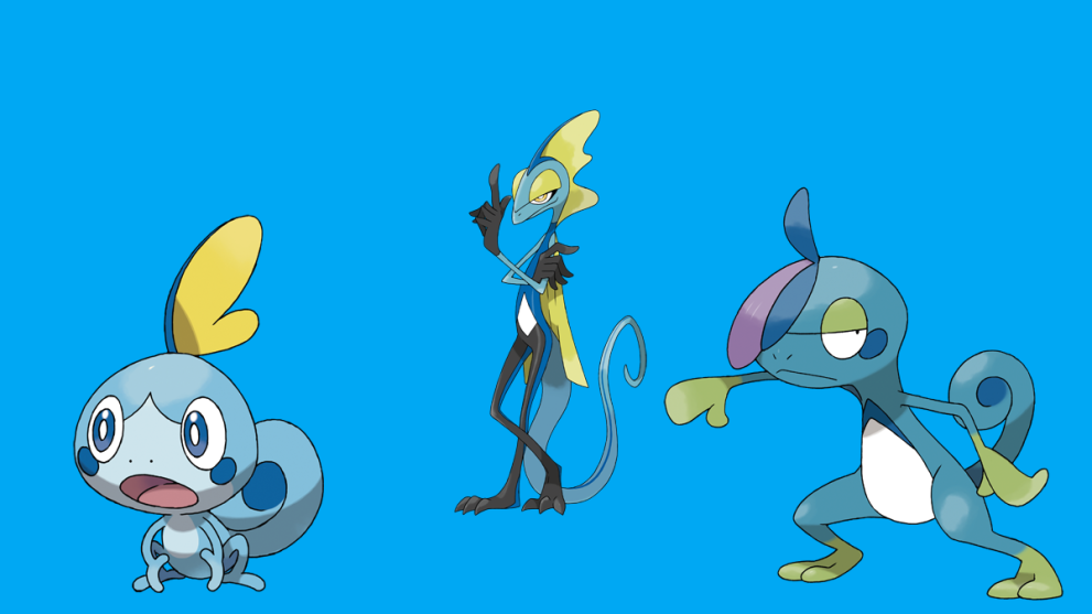 Sobble, Drizzile, and Inteleon