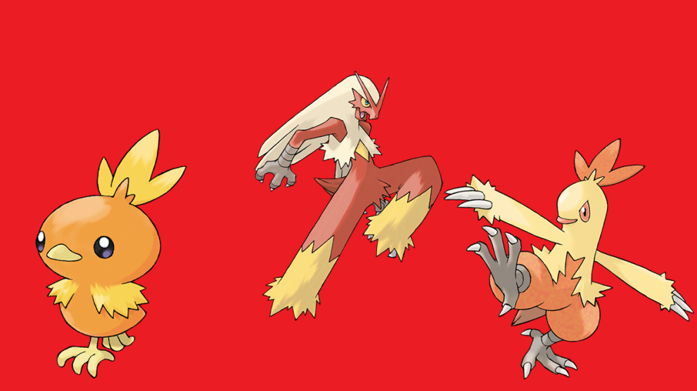 Torchic Combusken and Blaziken