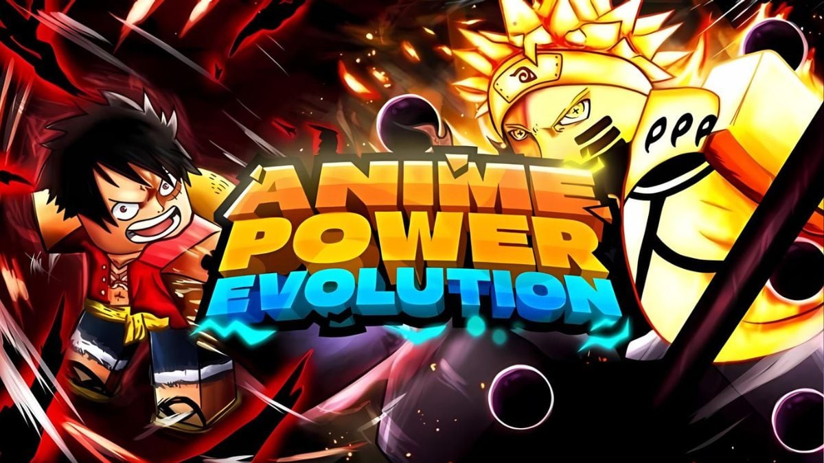 Characters fighting in Anime Power Evolution Roblox experience