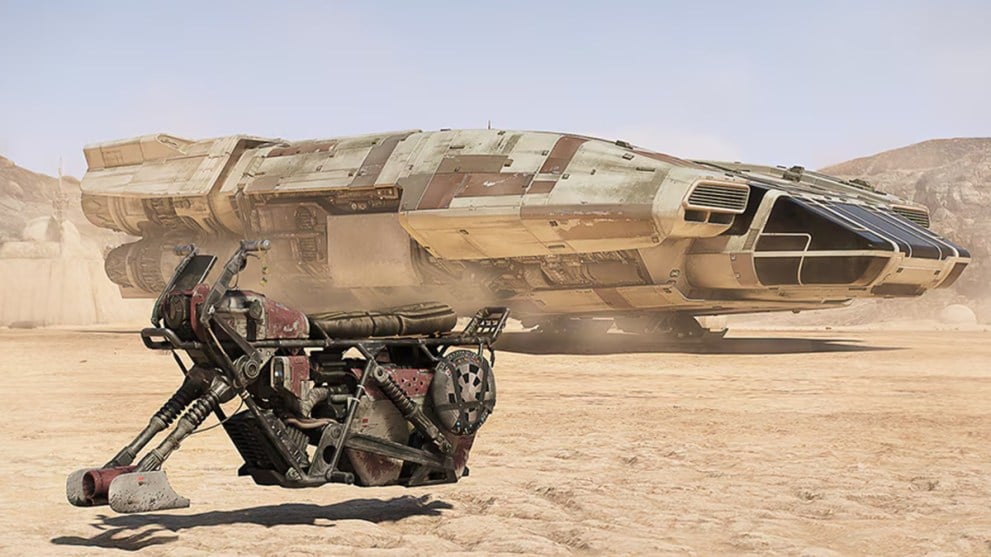 The Speeder in the desert