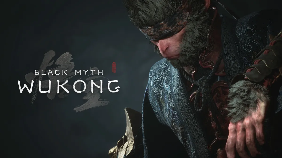 Black Myth Wukong wukong sitting with blindfold