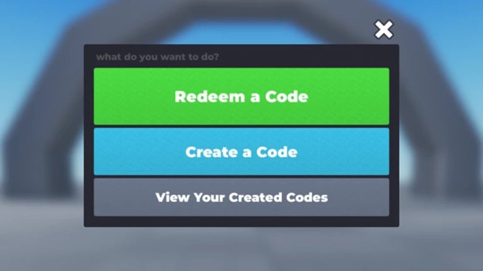 The code redemption screen in Flex UGC Codes.