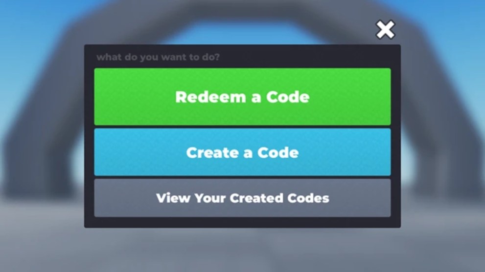 Code redemption screen in Flex UGC Codes.