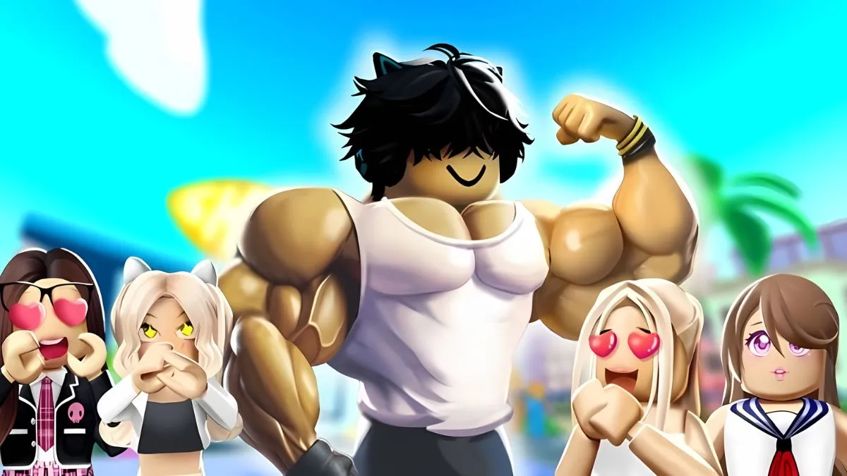 Buff character in Gym Star Simulator