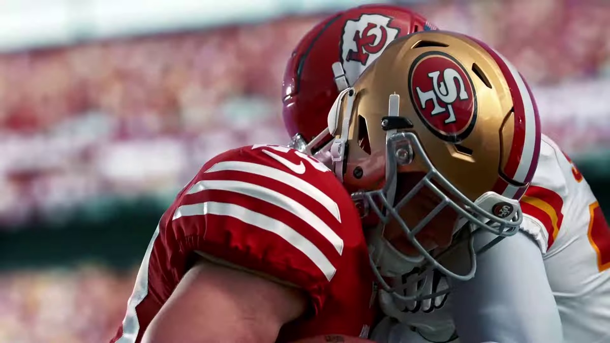 How to create a custom defensive playbook in Madden 25 - players holding their heads on one another' shoulders
