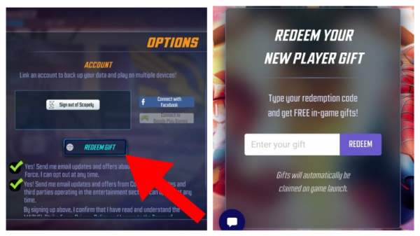 How to redeem codes in Marvel Strike Force