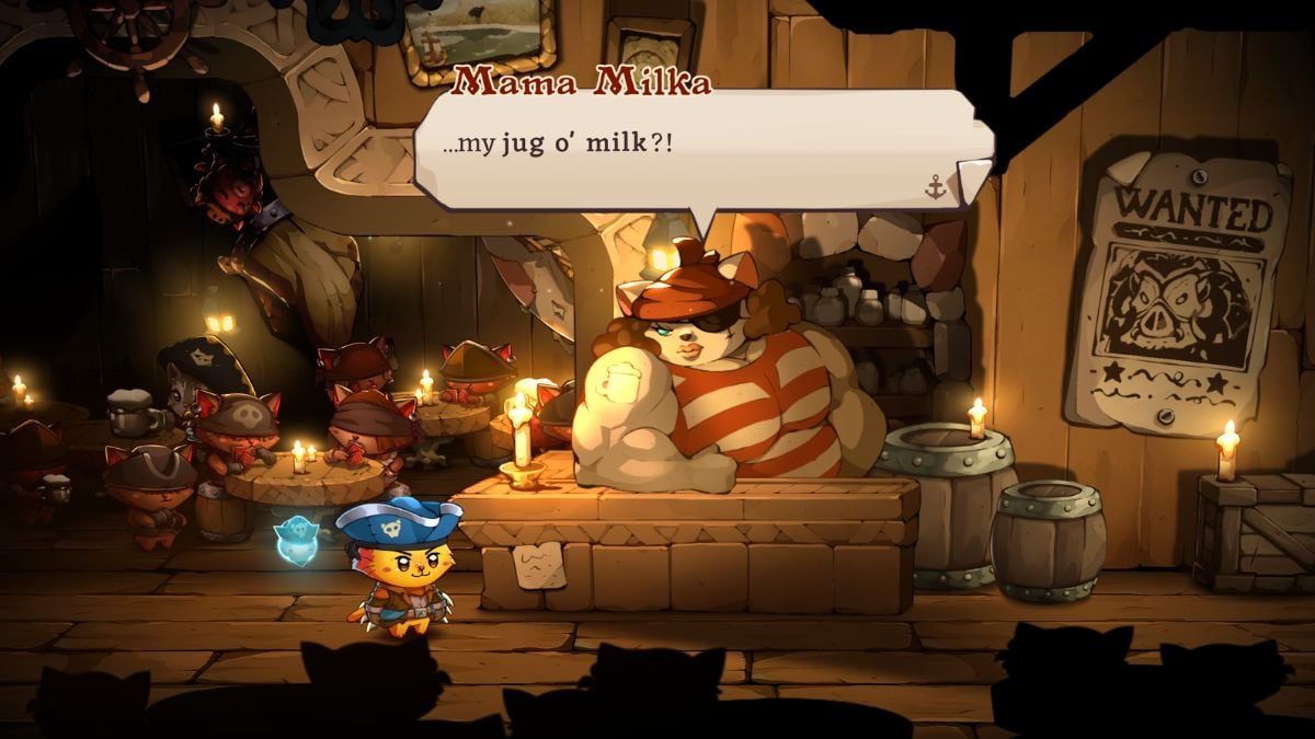 Returning the jug o' Milk Lost & Found hidden item to Mama Milka in Cat Quest 3
