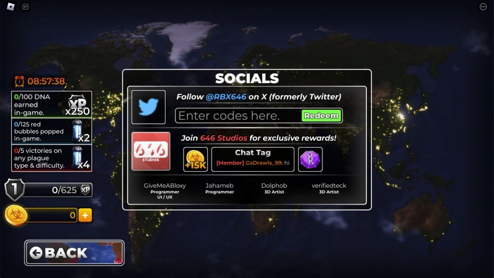 Outbreak Codes (January 2025) - Twinfinite