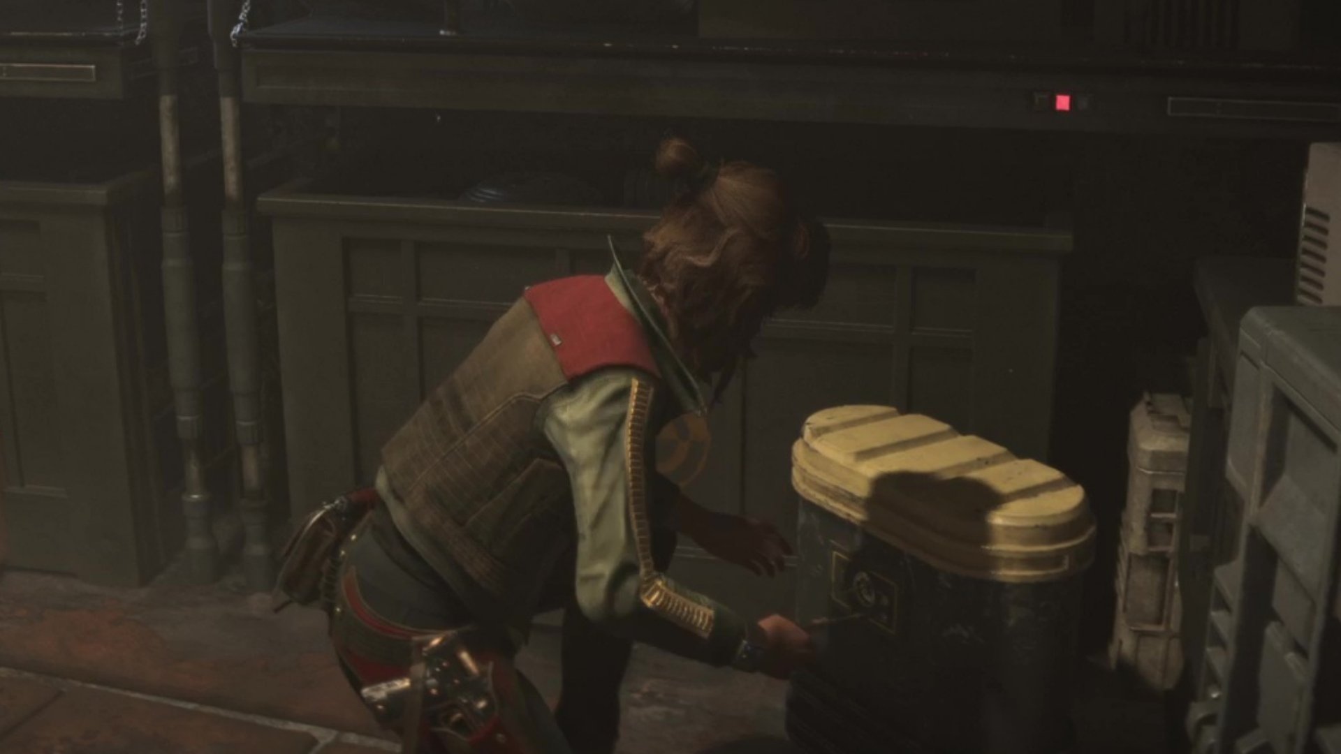 A Star Wars Outlaws chest containing crafting materials